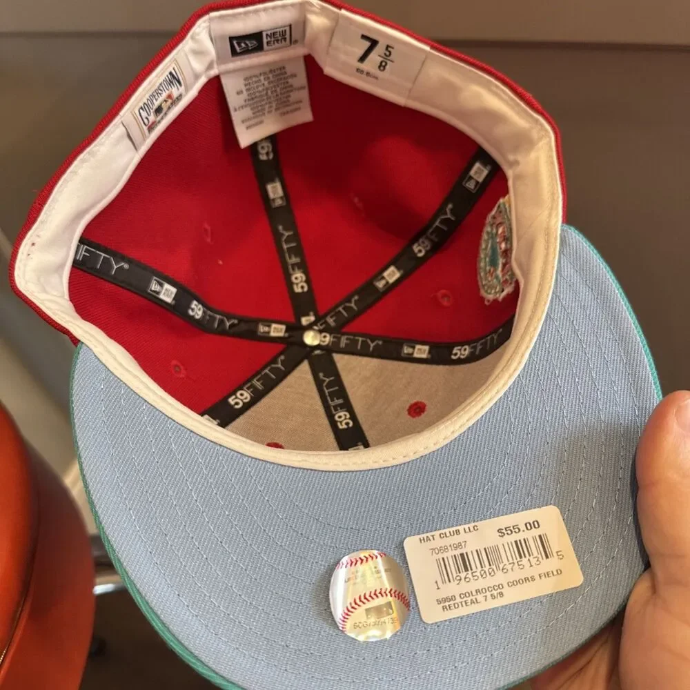 NWT 59fifty New Era / Hat Club COLORADO ROCKIES Captain Planet 2.0 Size 7 5/8